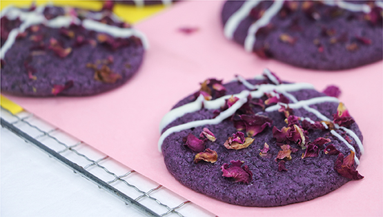 How to make rose and oregano lavender cookies?
